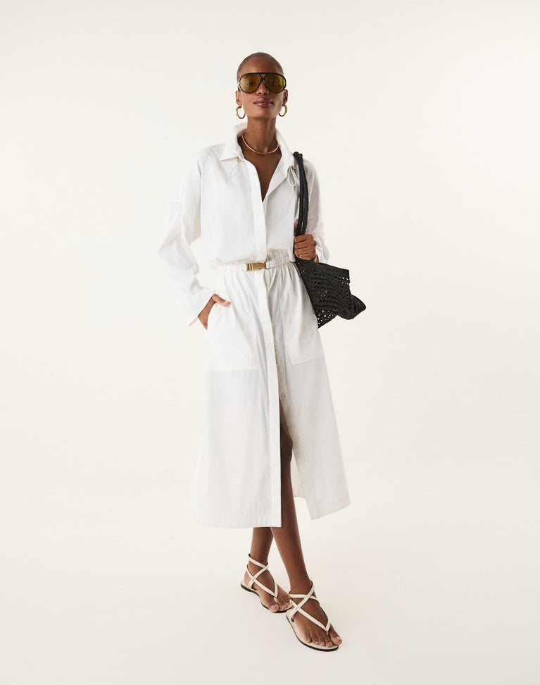 Jamie Trench Coat - Off White XS