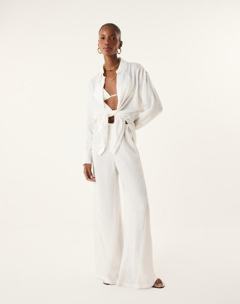 Bailey Long Sleeve Shirt - Off White XS