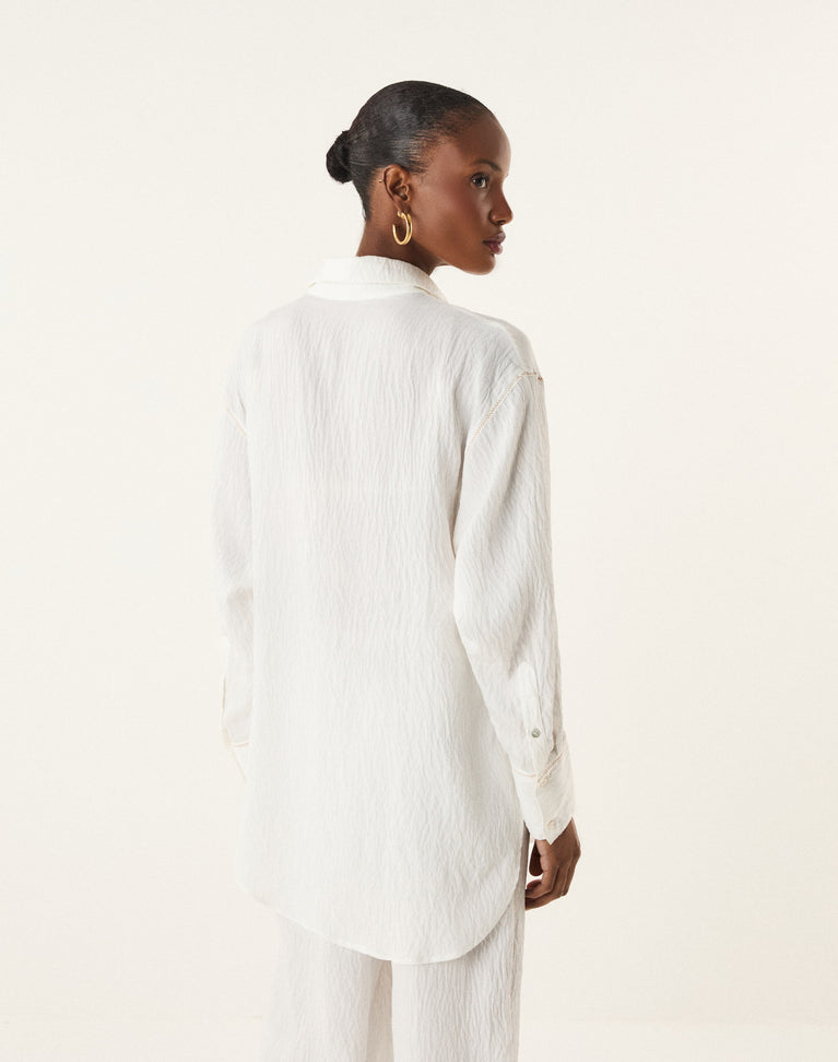 Bailey Long Sleeve Shirt - Off White XS