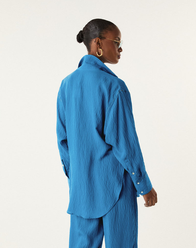 Bailey Long Sleeve Shirt - Tidal Wave XS