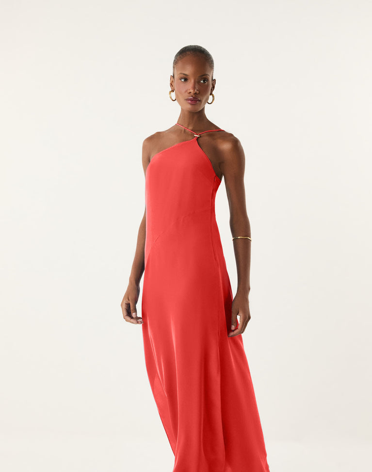 Tati Long Dress - Spicy Red