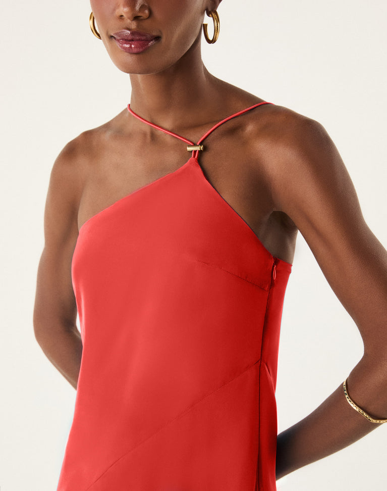 Tati Long Dress - Spicy Red