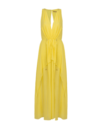 Paloma Long Dress - Butter Cup
