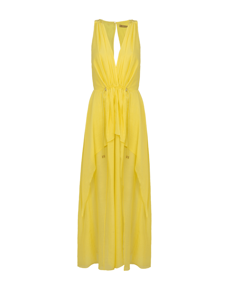 Paloma Long Dress - Butter Cup XS