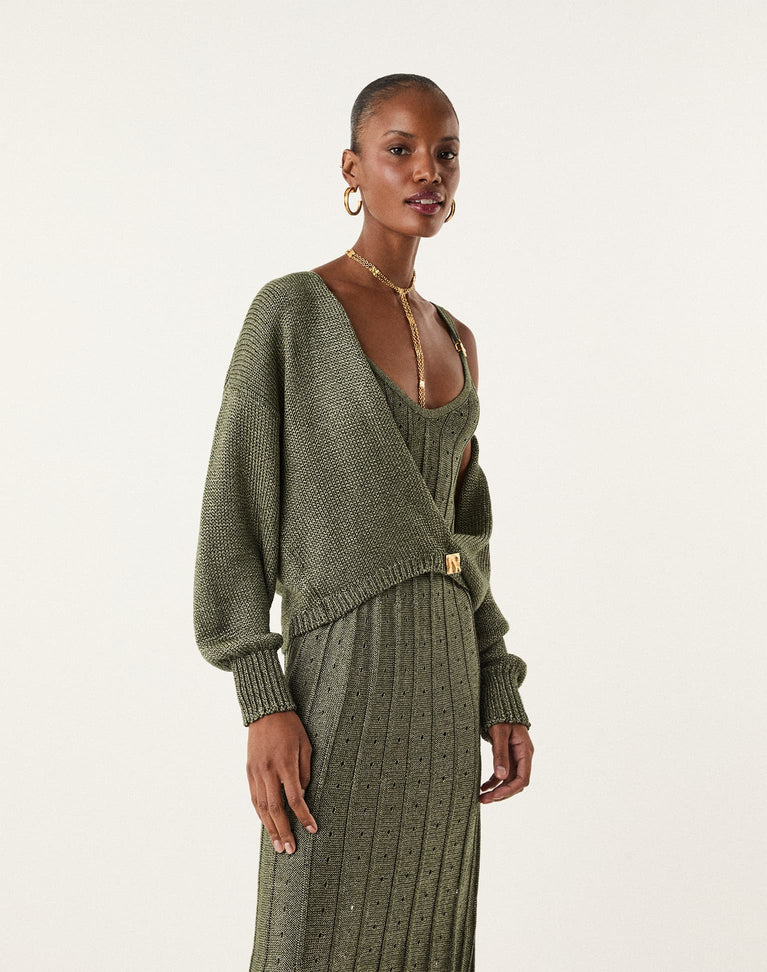 Knit Abby Cardigan - Fen XS