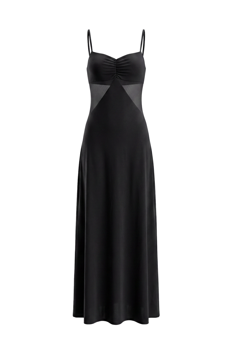 Anne Midi Dress - Black