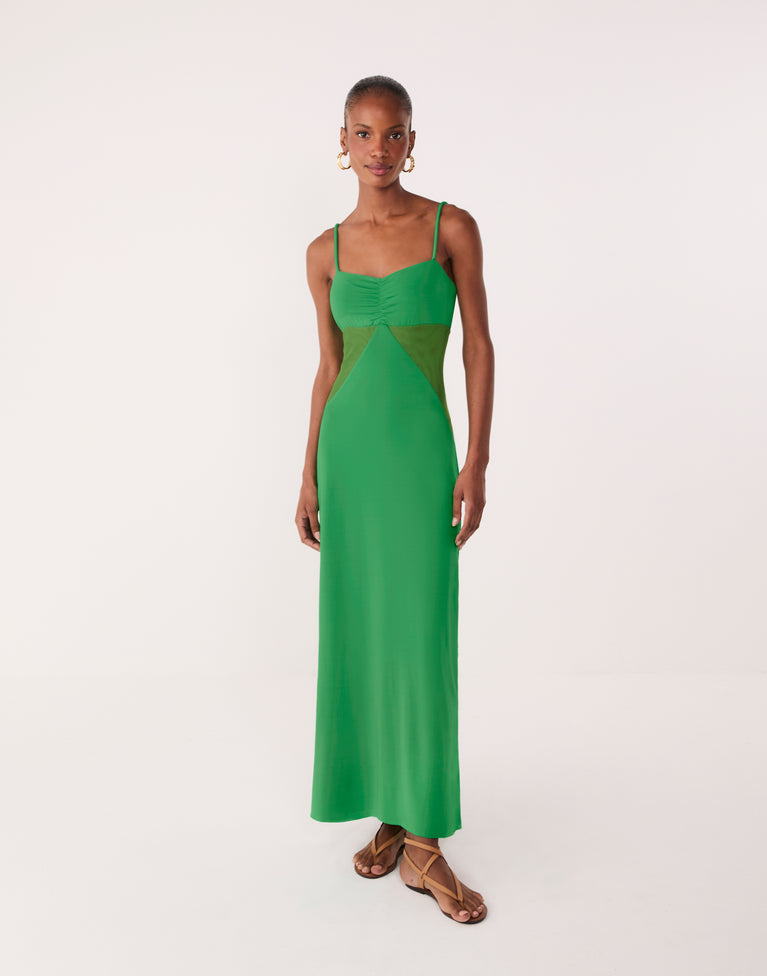 Anne Midi Dress - Valley