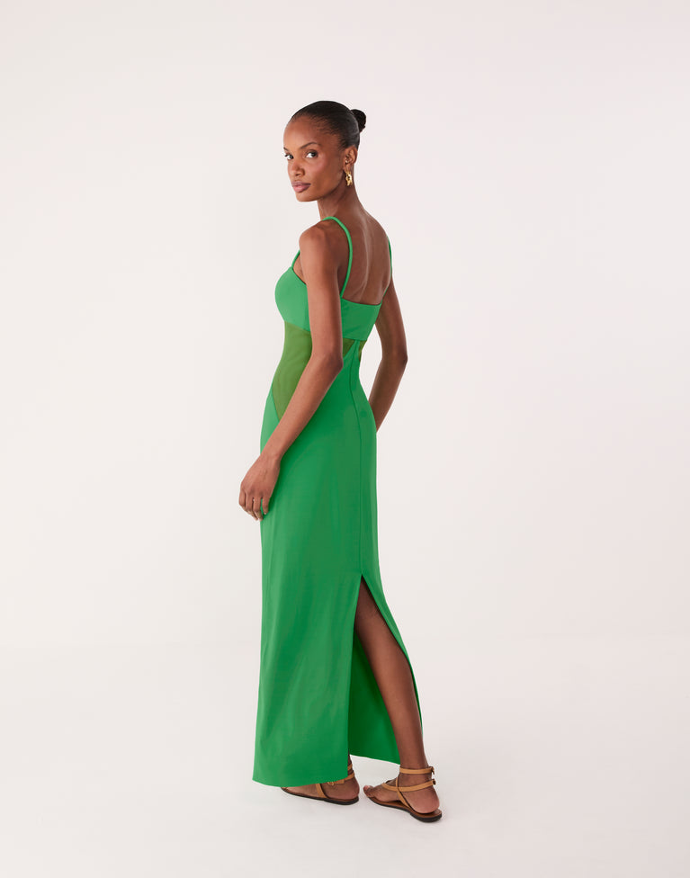 Anne Midi Dress - Valley