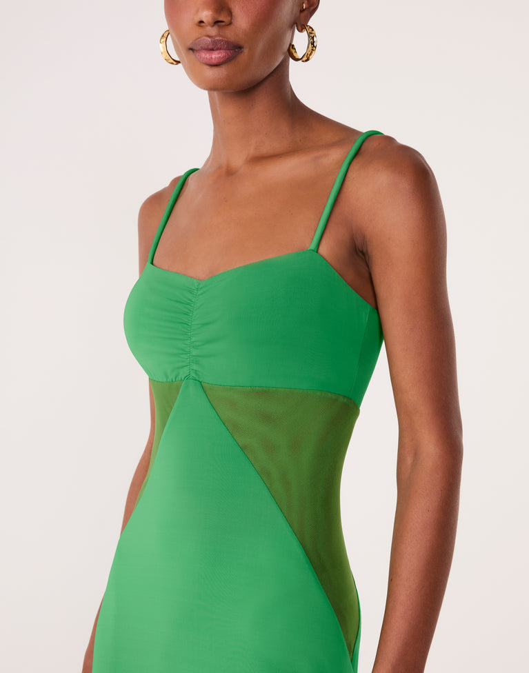 Anne Midi Dress - Valley
