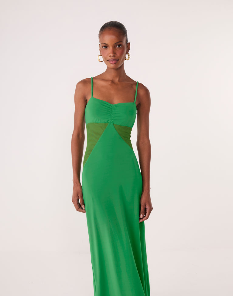 Anne Midi Dress - Valley