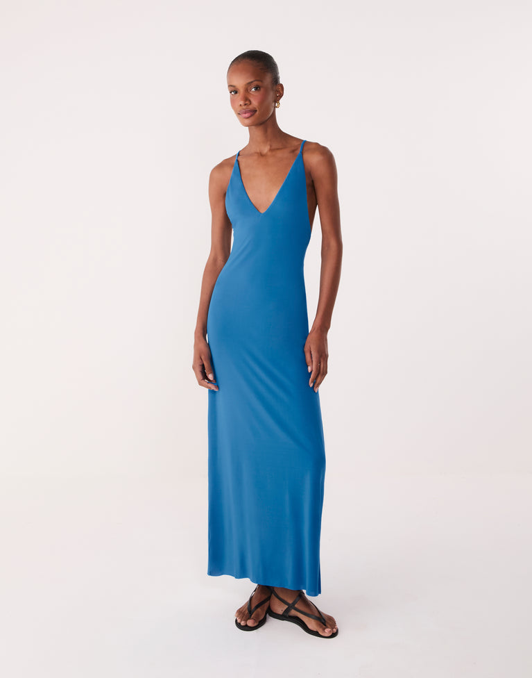 Anelise Midi Dress - Tidal Wave