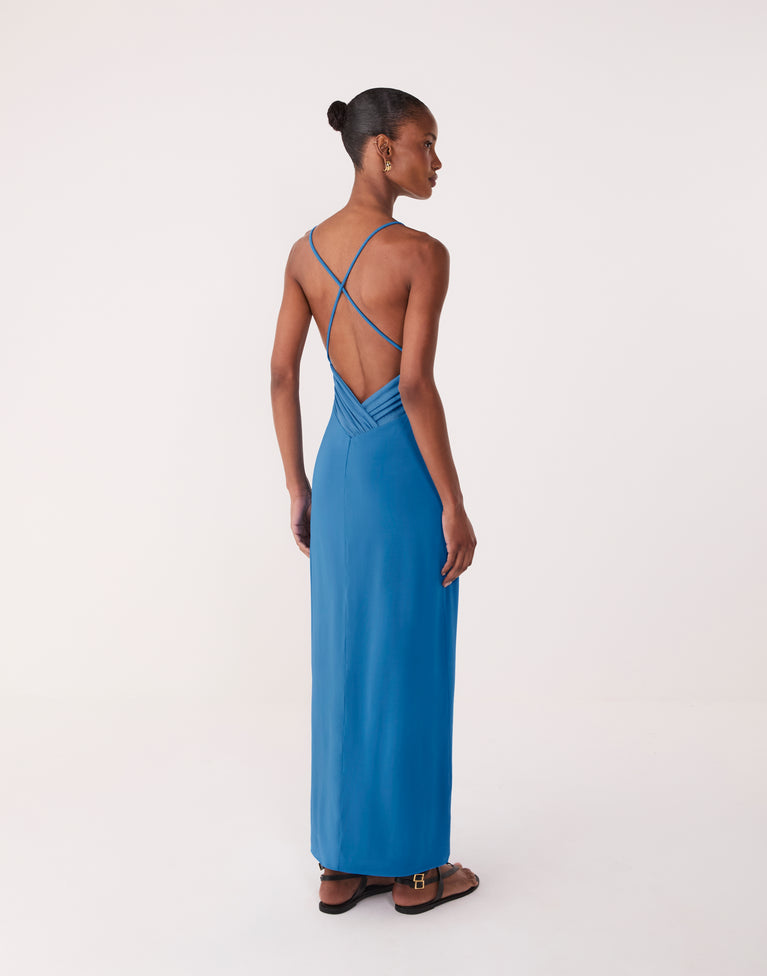 Anelise Midi Dress - Tidal Wave