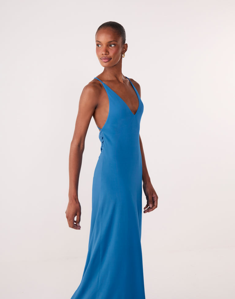 Anelise Midi Dress - Tidal Wave