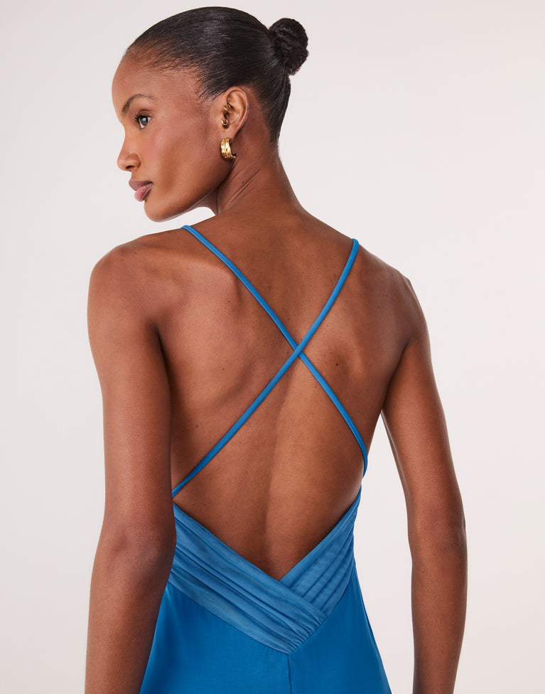 Anelise Midi Dress - Tidal Wave
