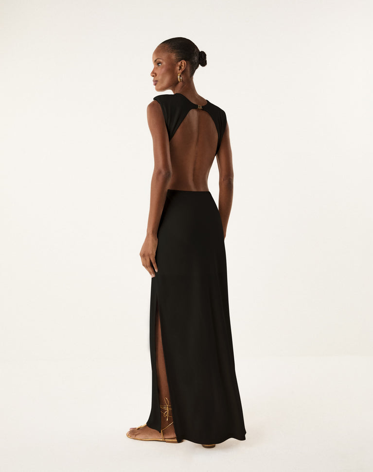 Carrie Long Dress - Black