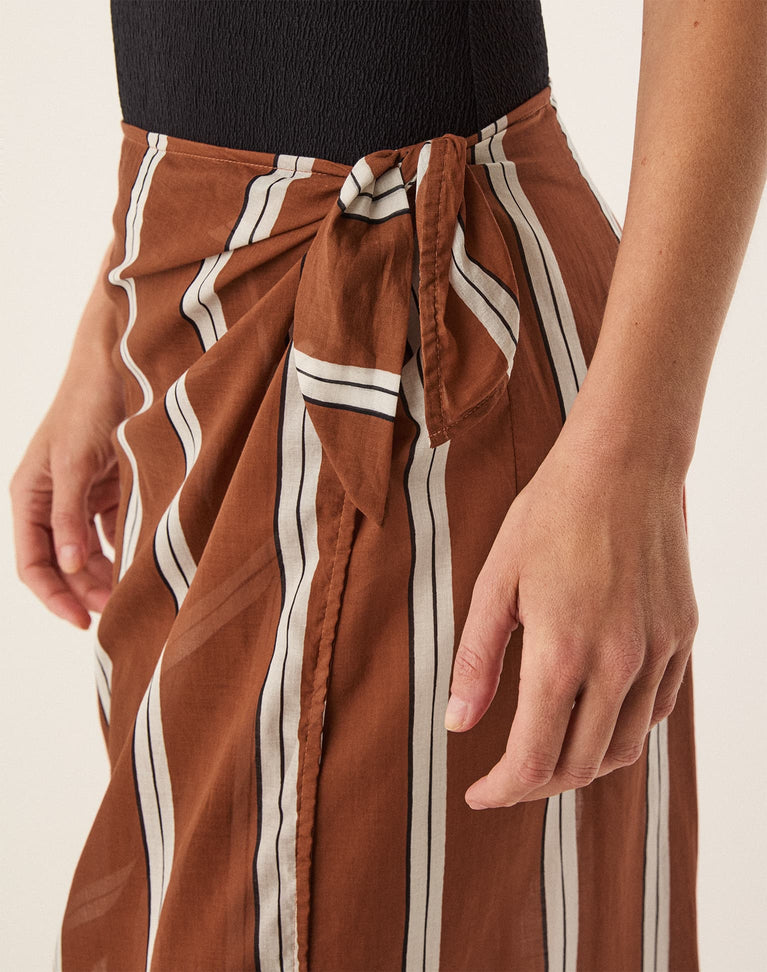 Flora Midi Pareo - Coast Stripe XS