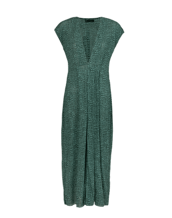 Jassie Midi Cover Up - Serpent Skin Acqua