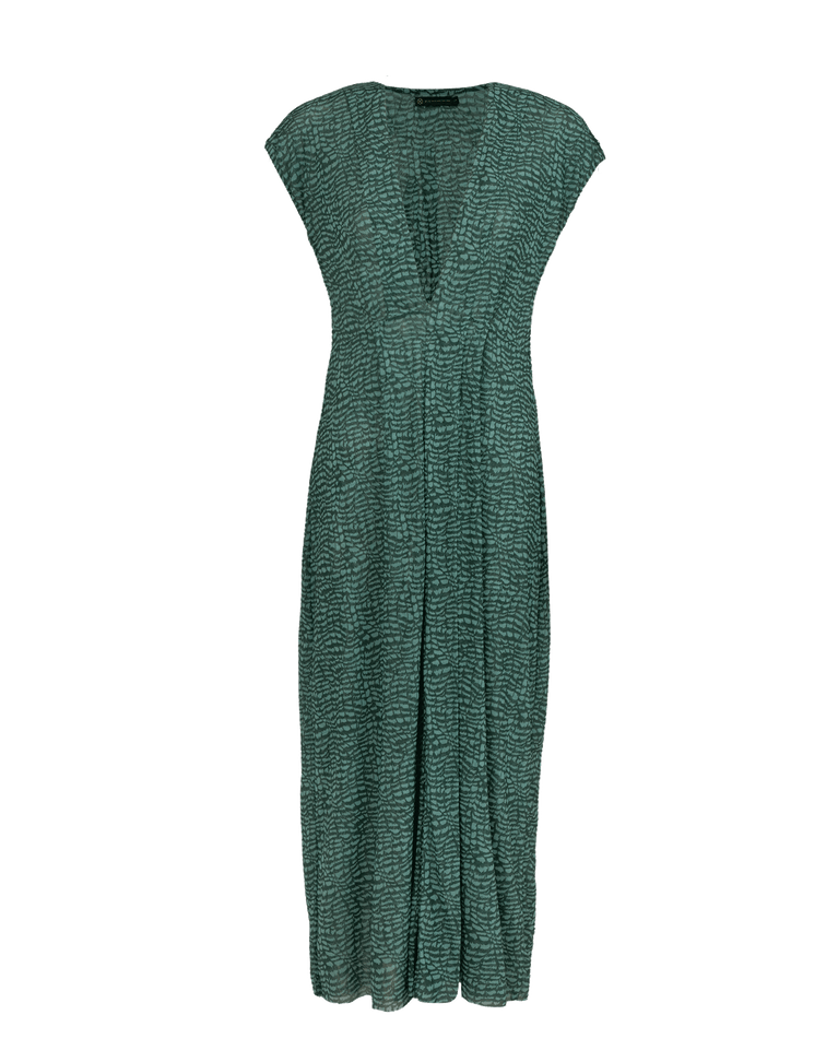 Jassie Midi Cover Up - Serpent Skin Acqua XS