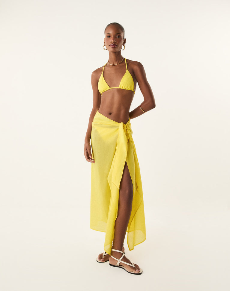 Paloma Midi Skirt - Butter Cup XS