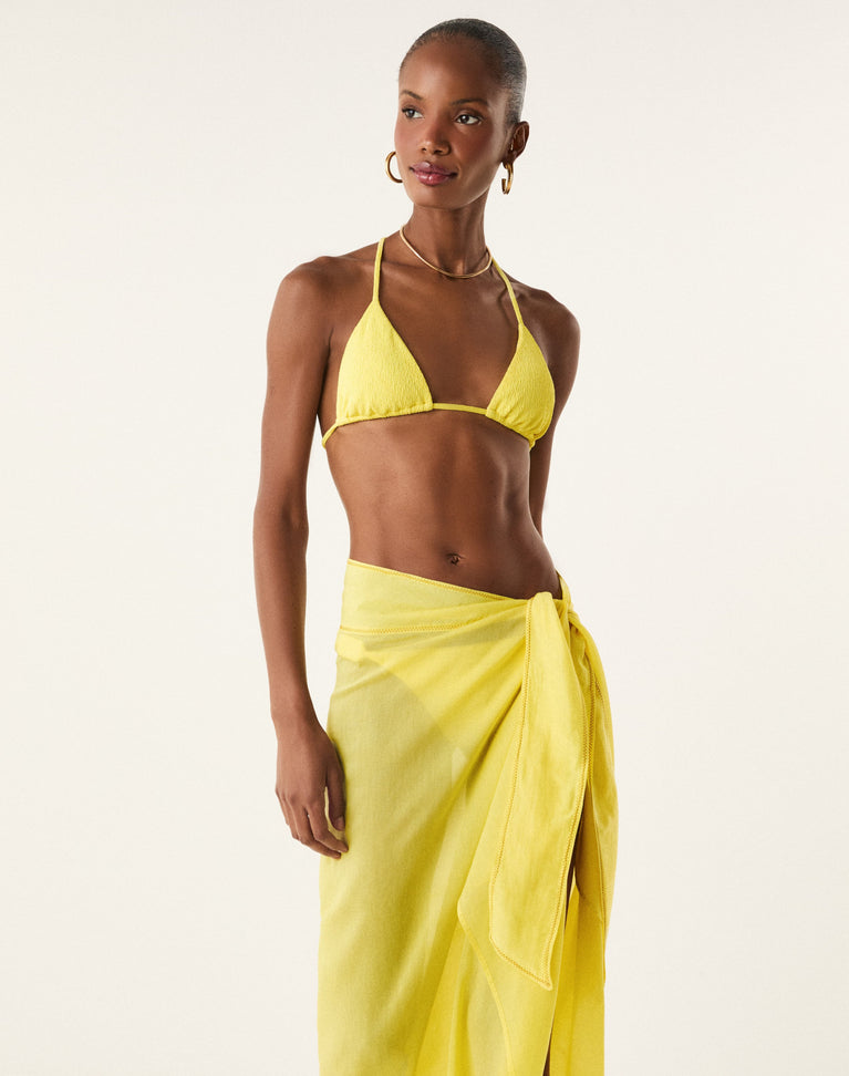 Paloma Midi Skirt - Butter Cup XS