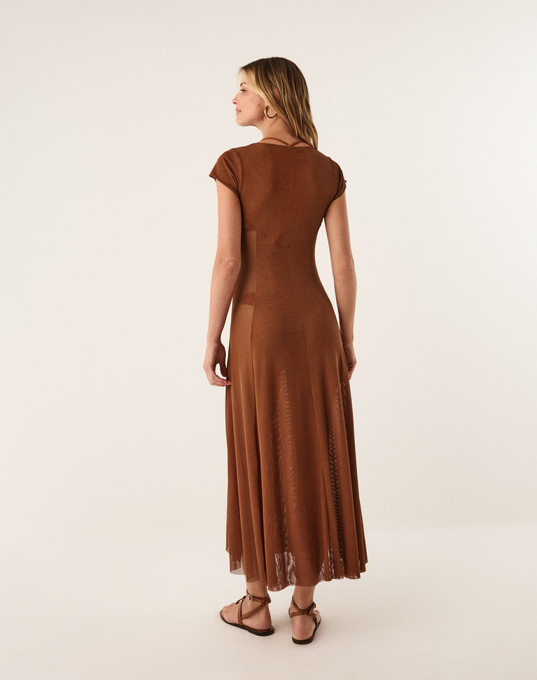 Lais Long Cover Up - Camel XS