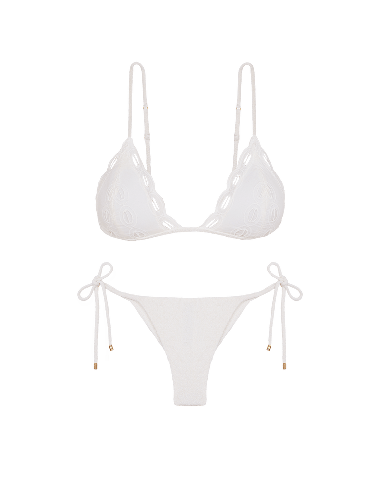 Firenze Tie Side Bottom - White