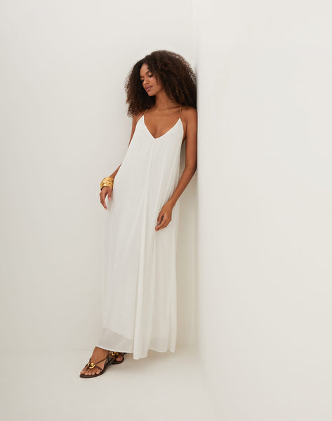 Vix Women's Rebeca Long Dress - Off White