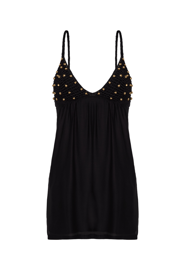 Ivy Short Dress - Black XS