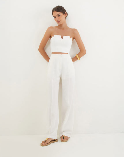 Whitney Tailored Pants - Off White