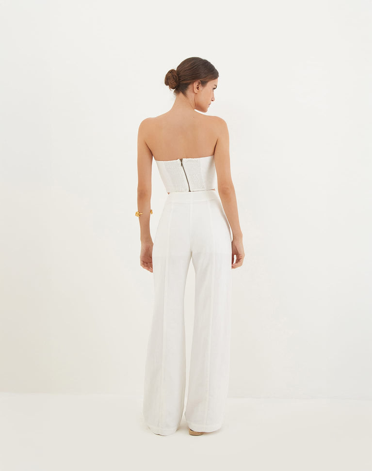 Whitney Tailored Pants - Off White