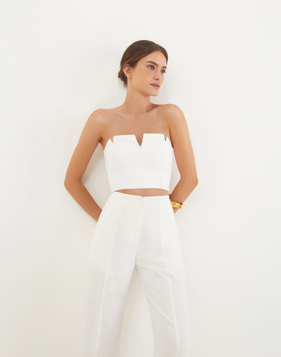 Whitney Tailored Pants - Off White