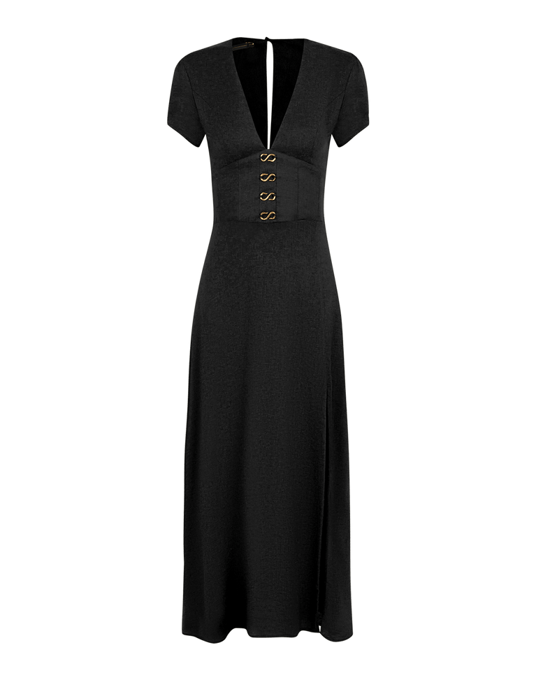 Nila Midi Dress - Black XS