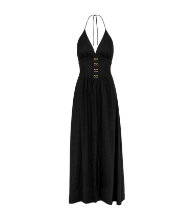 Safira Midi Dress - Black