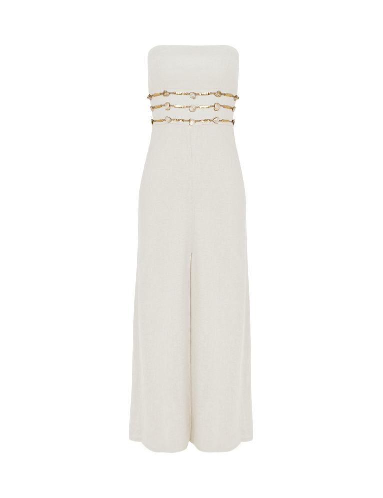 Grace Midi Dress - Off White XS