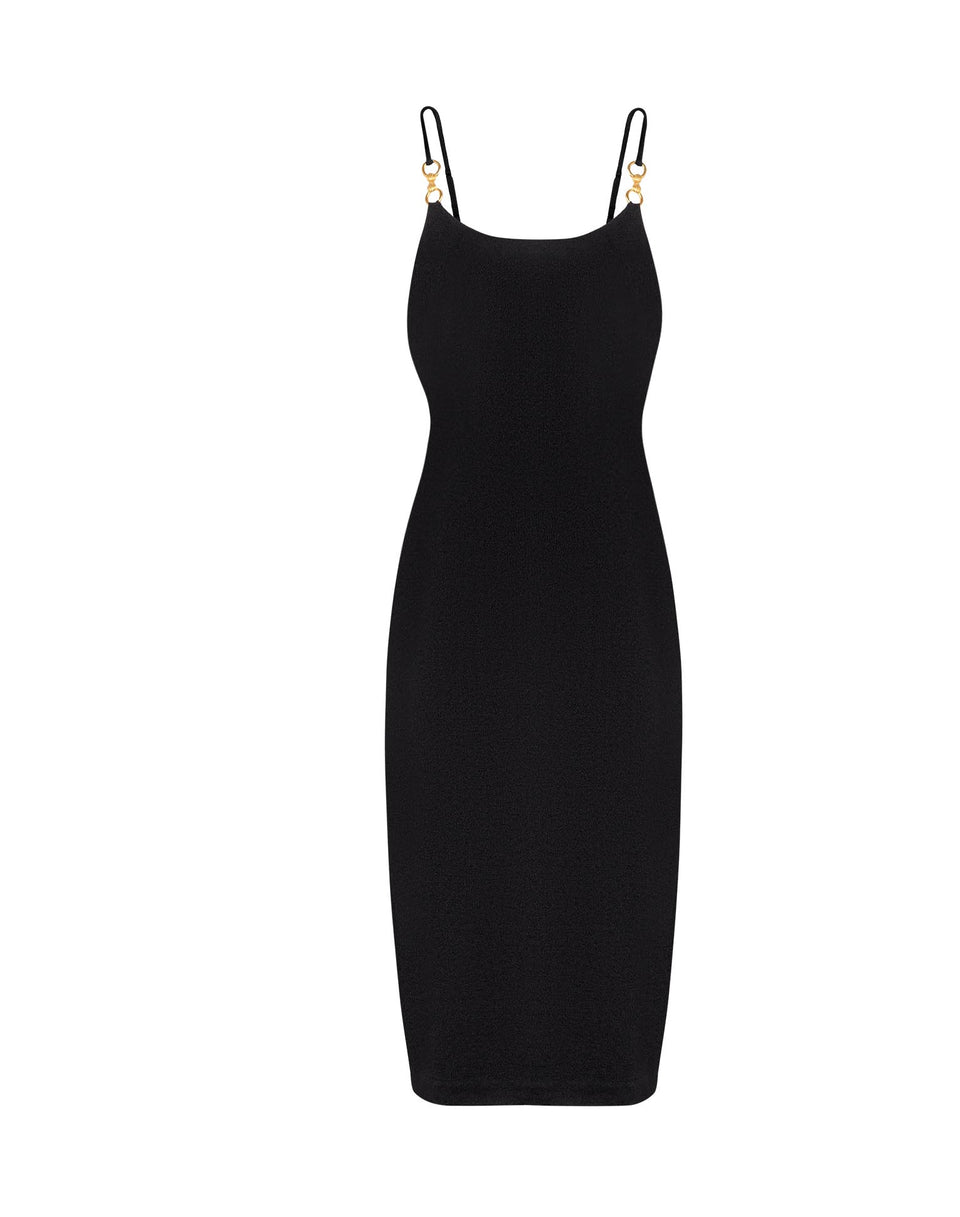 Firenze Lilian Midi Dress - Black XS