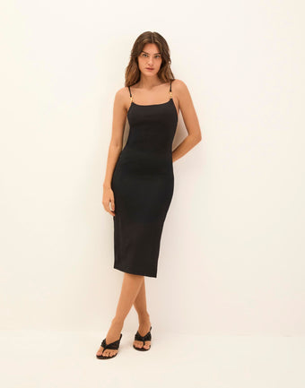 Firenze Lilian Midi Dress - Black