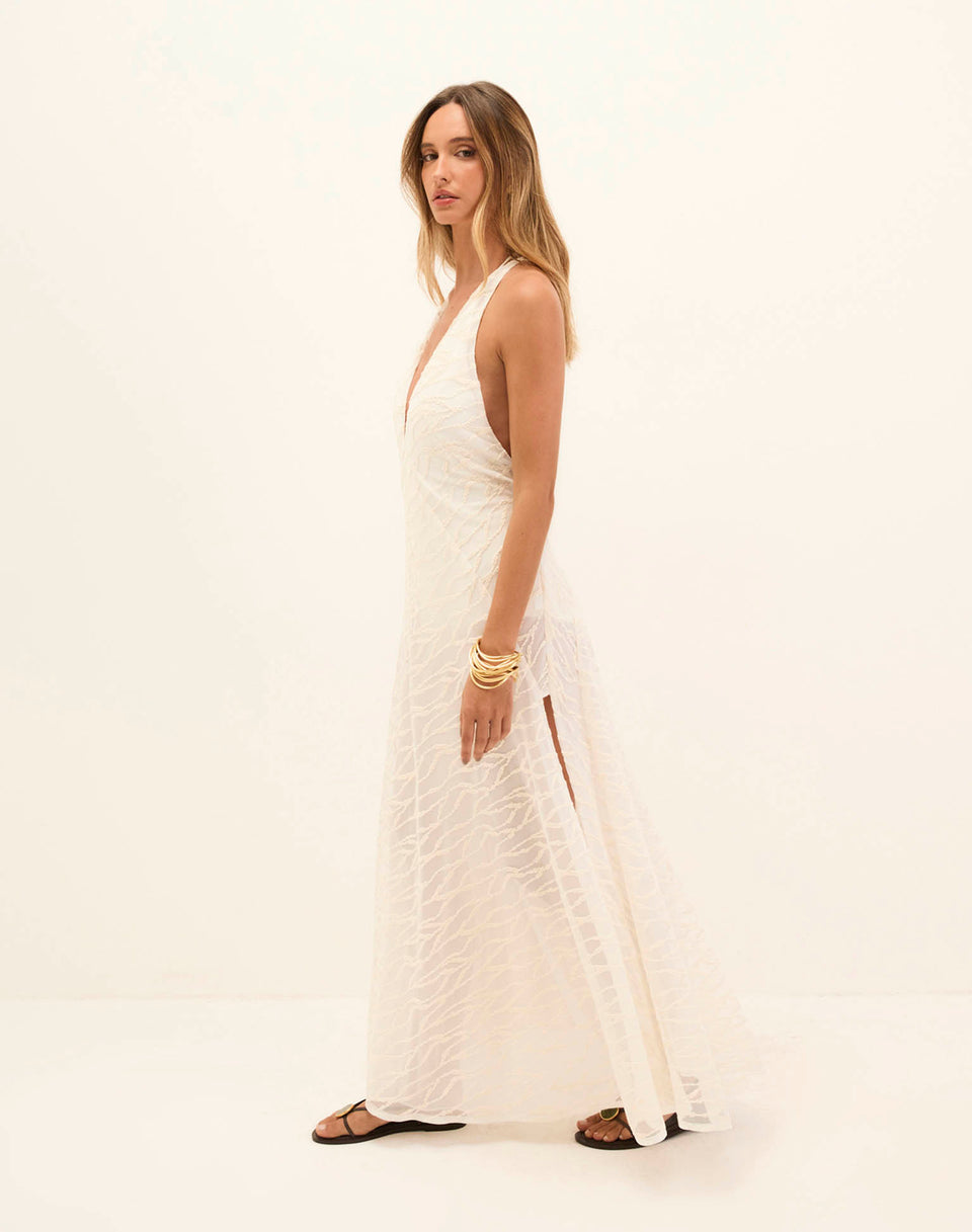 Ginny Long Dress - Off White XS
