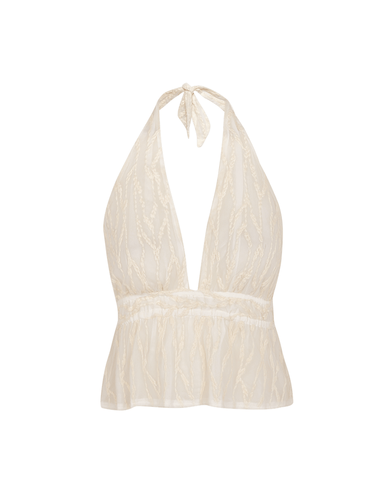 Quinn Peplum Blouse - Off White XS