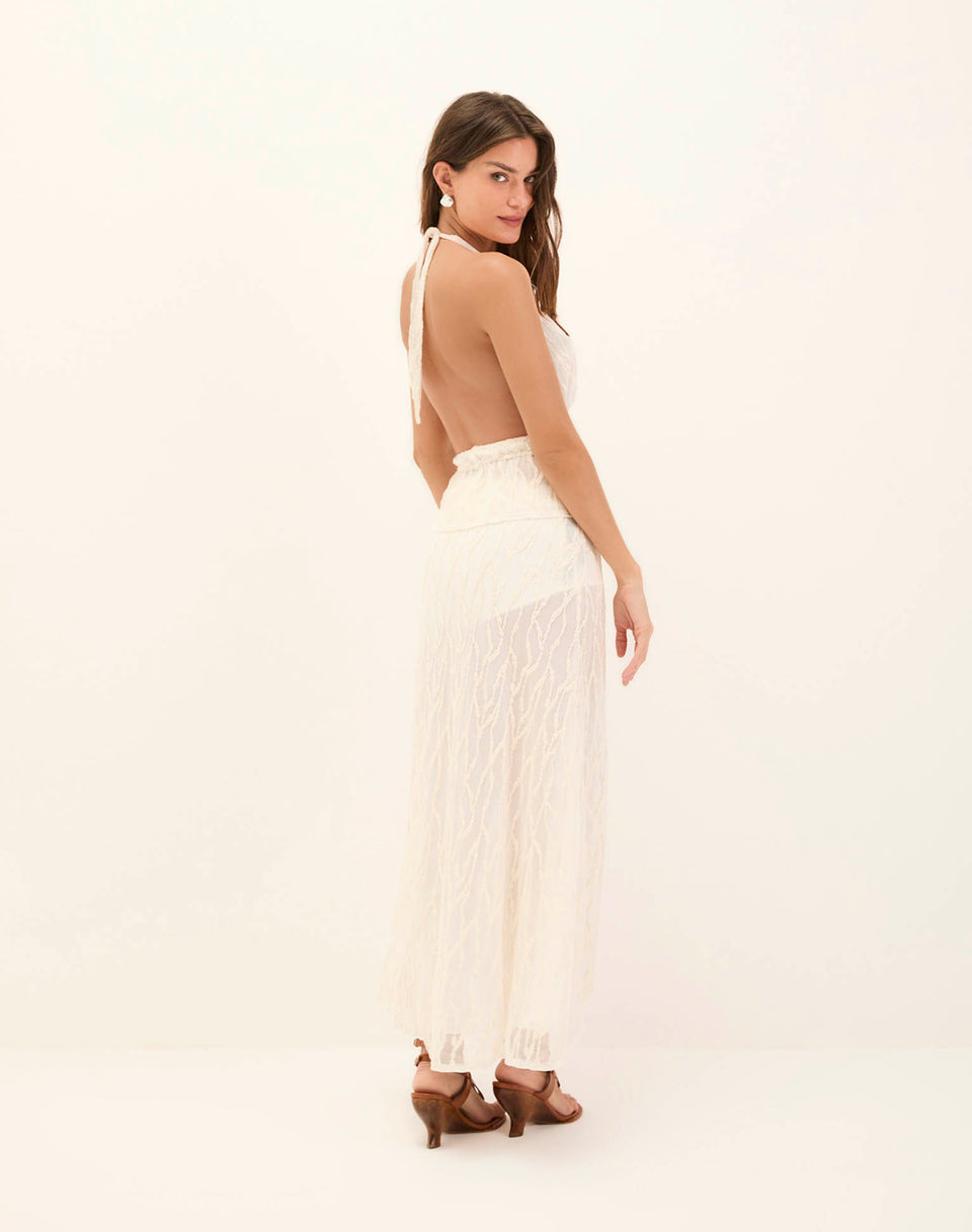 Quinn Long Skirt - Off White XS