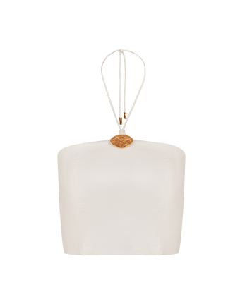 Arden Halter Top - Off White
