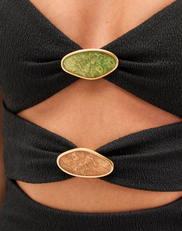 Petra Midi Dress - Black XS