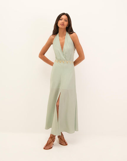 Hailey Midi Dress - Regatta - Hailey Halter Midi Dress - Regatta XS