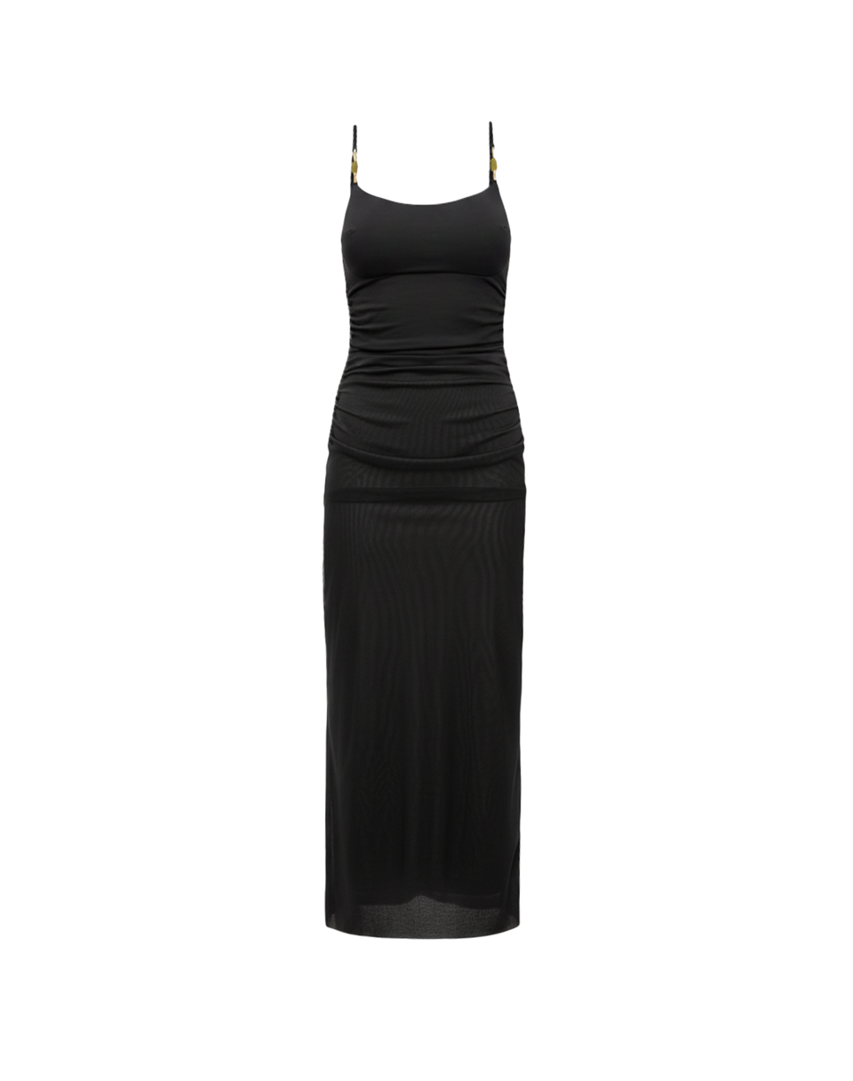 Lorena Midi Dress - Black XS