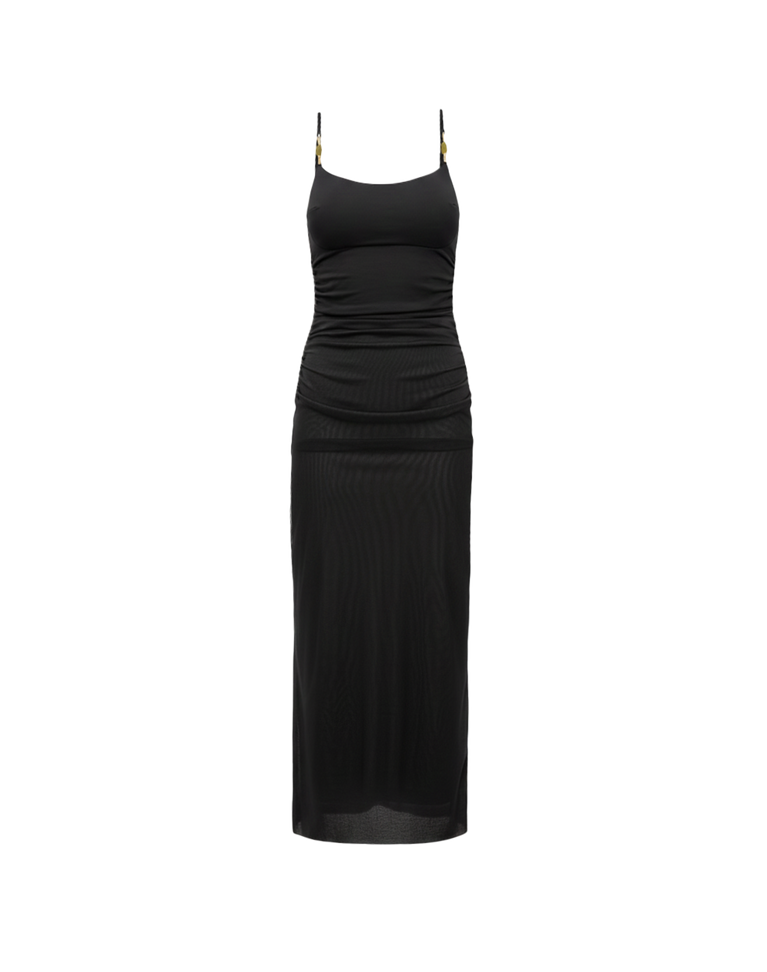 Vix Paula Hermanny Women's Lorena Midi Cover Up Dress - Black - Size Xs Vix Paula Hermanny Women's Lorena Midi Cover Up Dress - Black - Size Xs