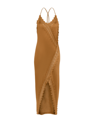 Knit Esme Midi Dress - Camel