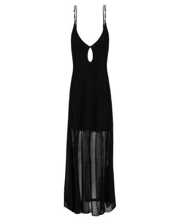 Knit Micah Long Dress - Black