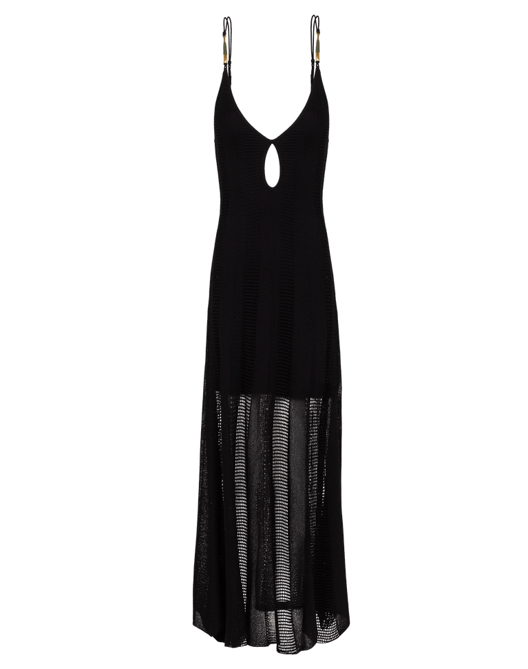 Knit Micah Long Dress - Black