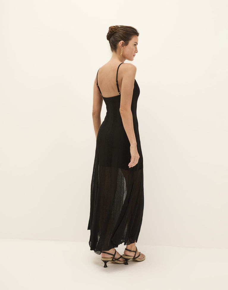 micah knit dress Reformation Micah Knit Dress | Brown