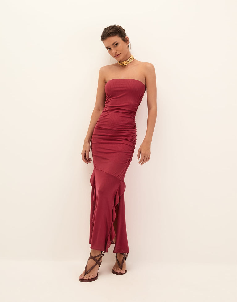 Luiza Long Dress - Sizzle XS