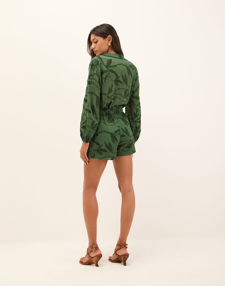 Kinsley Shorts - Printed Free Bird XS